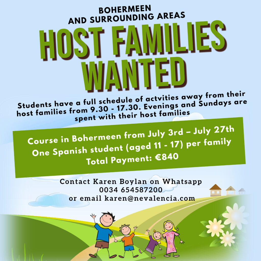 Bohermeen host families 2023