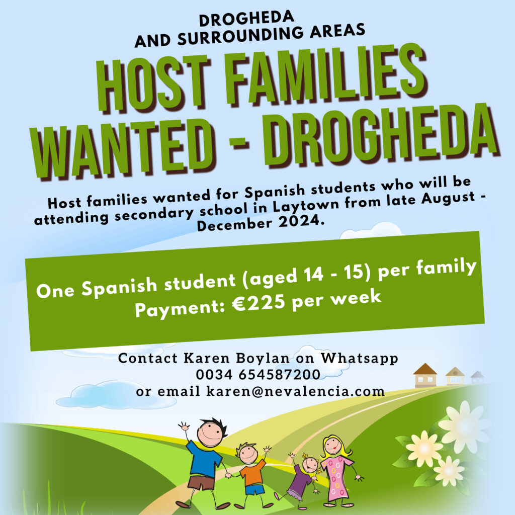 Host families Drogheda 2024